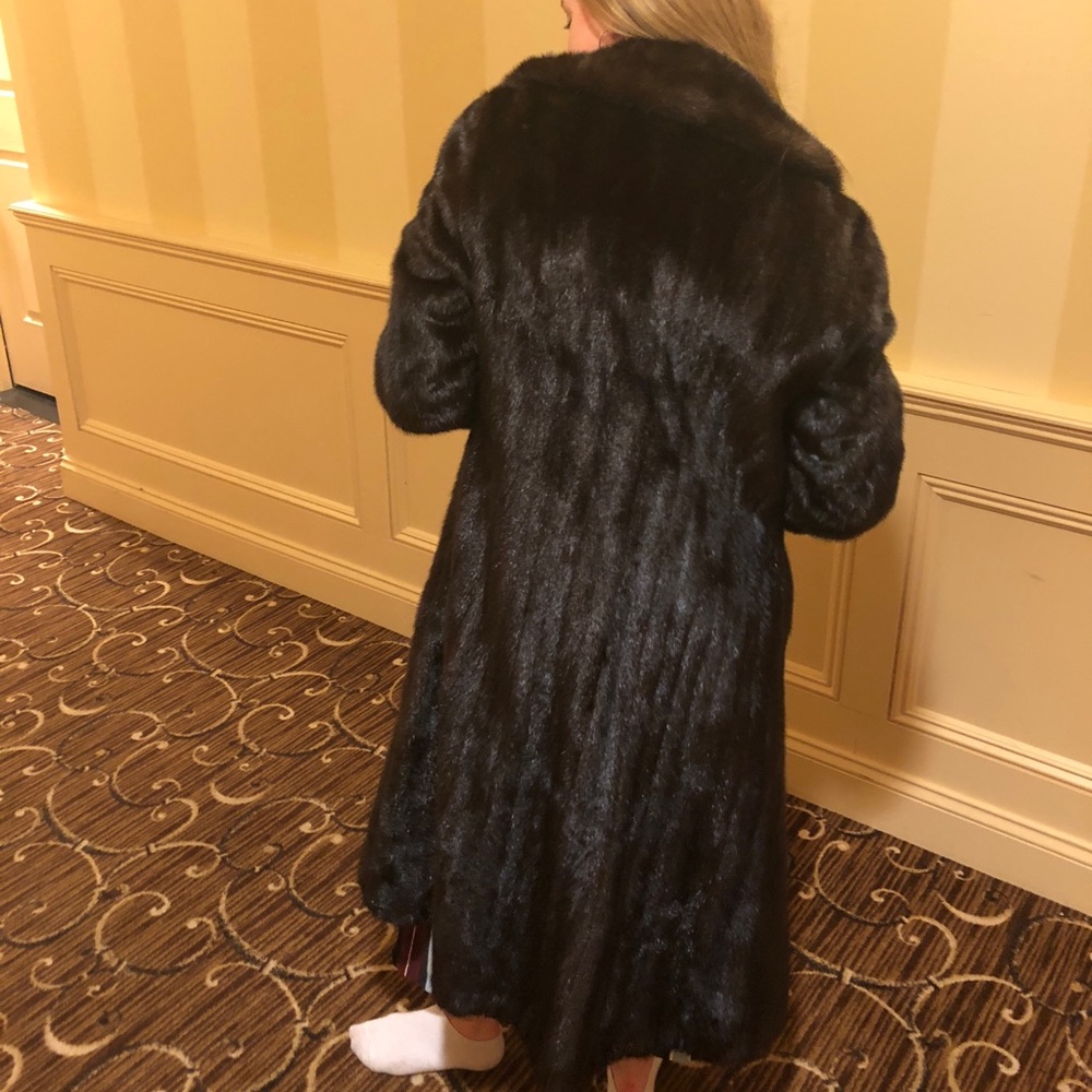 Black full skin mink